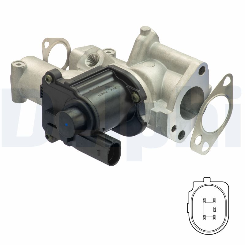 DELPHI DELEG10509-12B1 AGR szelep, EGR szelep