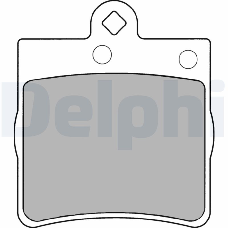 DELPHI LP1403 Fékbetét készlet, tárcsafék