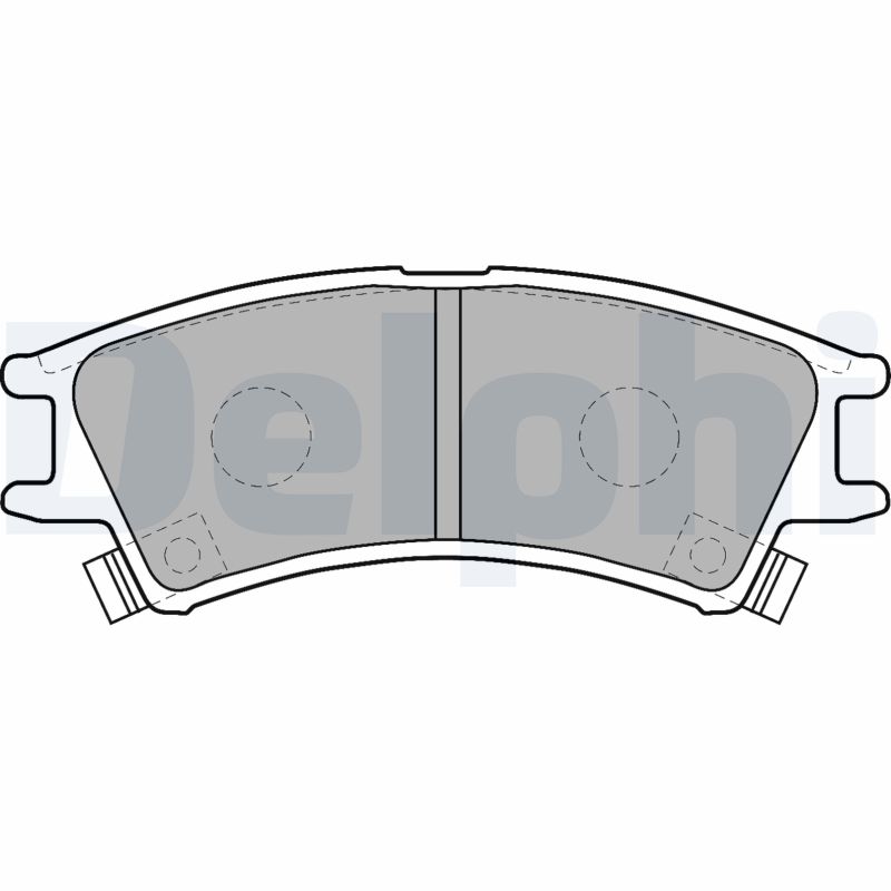 DELPHI DELLP1502 Fékbetét kézifékhez