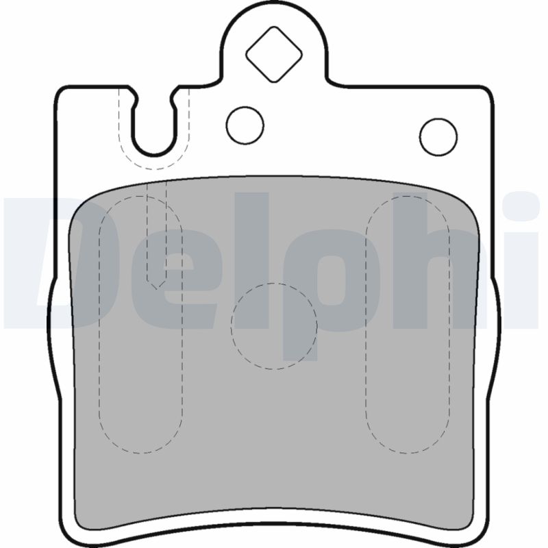DELPHI DLP LP1618 Fékbetét készlet, tárcsafék