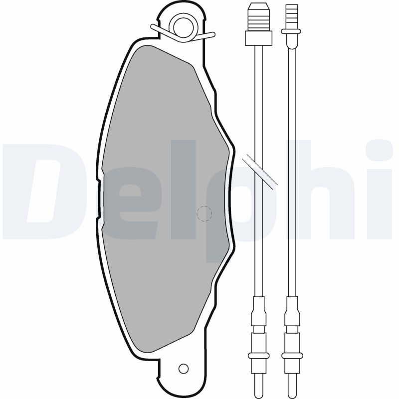 DELPHI DLP LP1629 Fékbetét készlet, tárcsafék