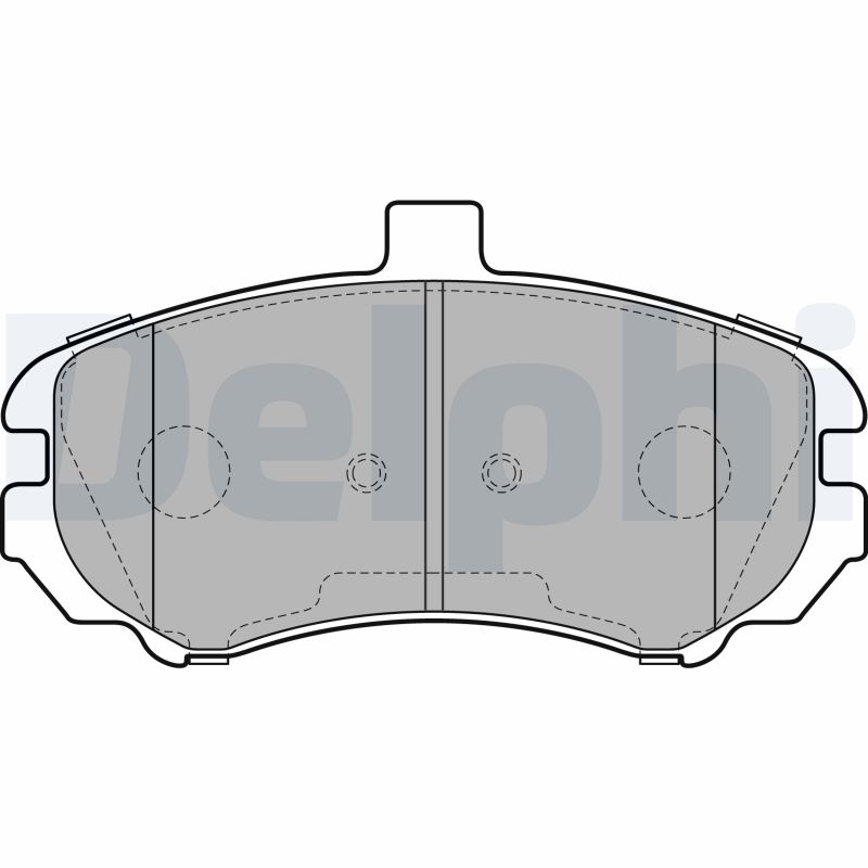 DELPHI LP2150 Fékbetét készlet, tárcsafék