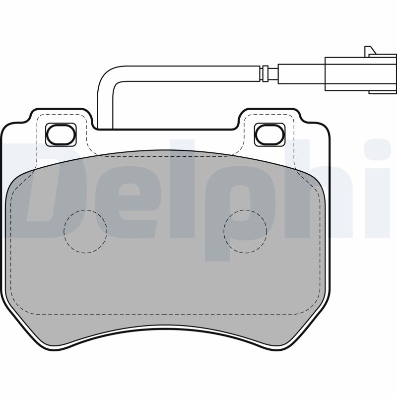 DELPHI LP2200 Fékbetét készlet, tárcsafék