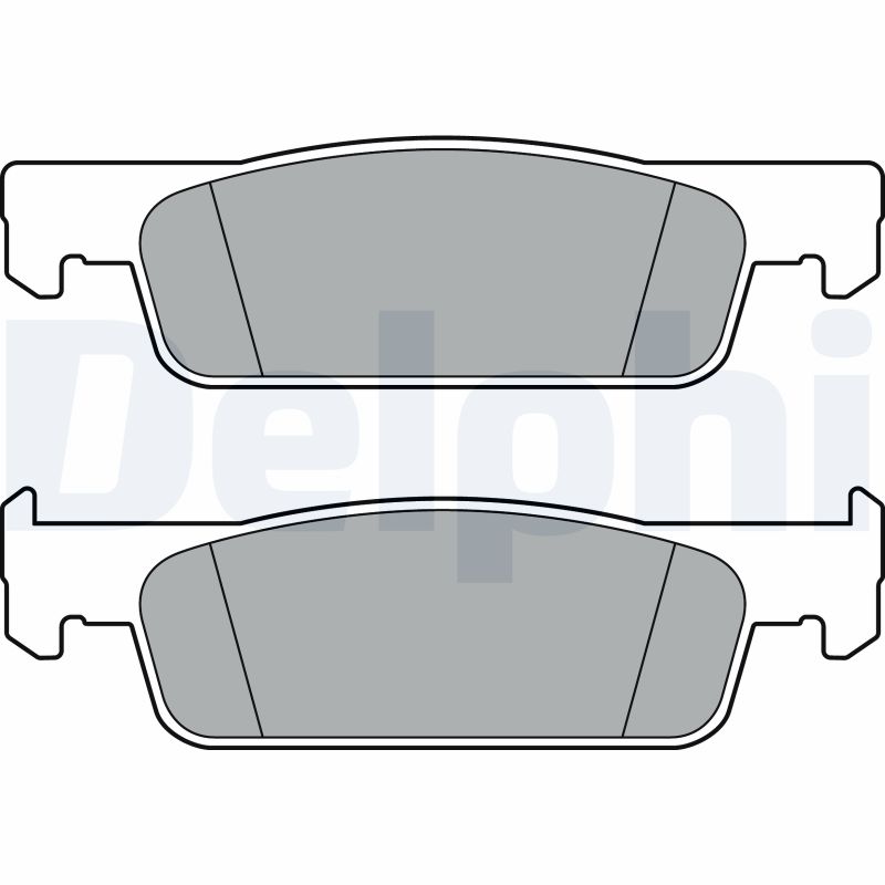 DELPHI DLP LP3387 Fékbetét készlet, tárcsafék