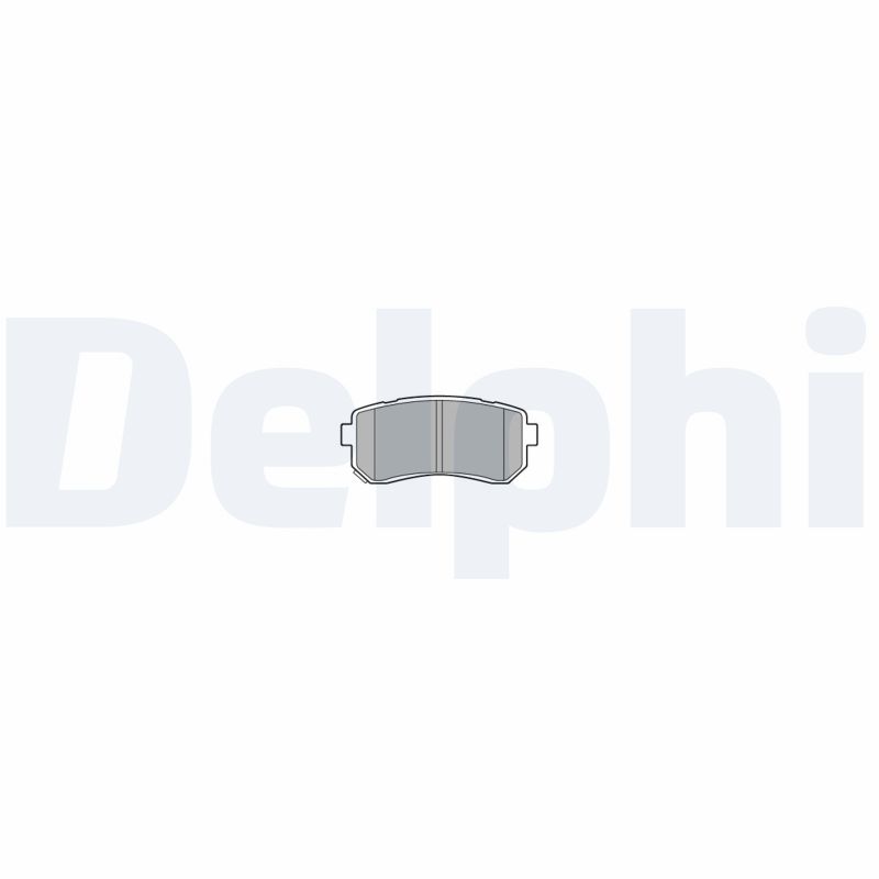 DELPHI LP3576 Fékbetét készlet, tárcsafék