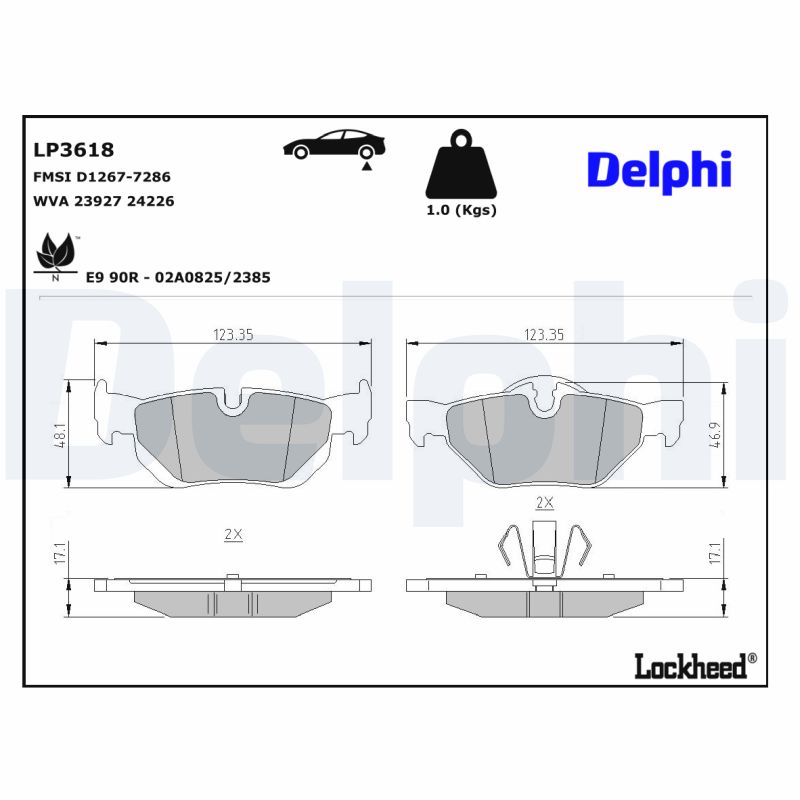 DELPHI  Fékbetét