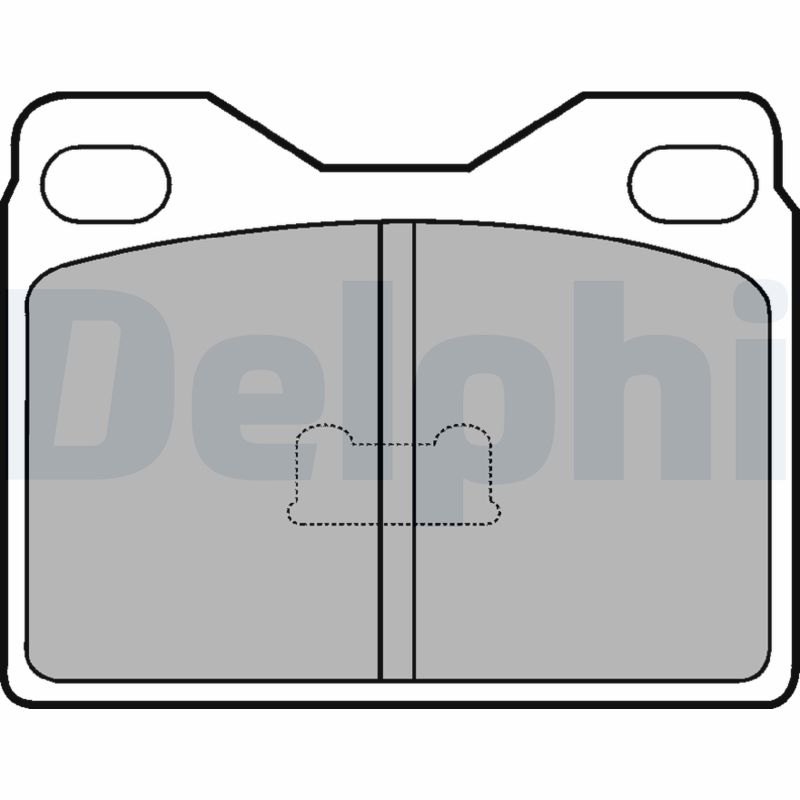 DELPHI LP89 Fékbetét készlet, tárcsafék