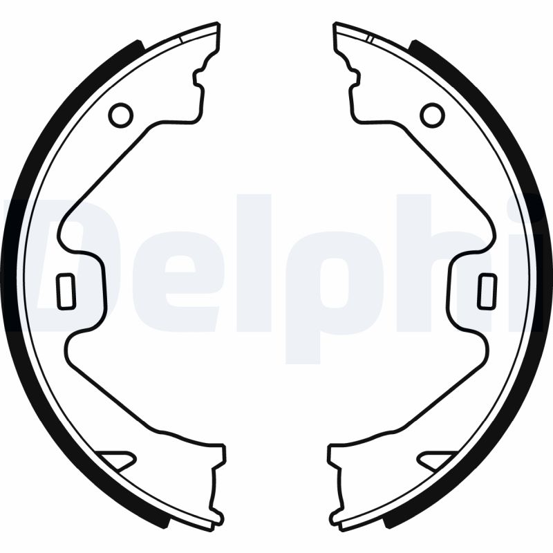 DELPHI DELLS1930 Fékpofakészlet kézifékhez, rögzítőfékhez, dobfékhez