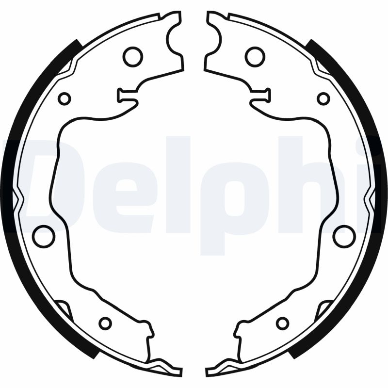 DELPHI 1004040008 LS1999 - Fékpofakészlet