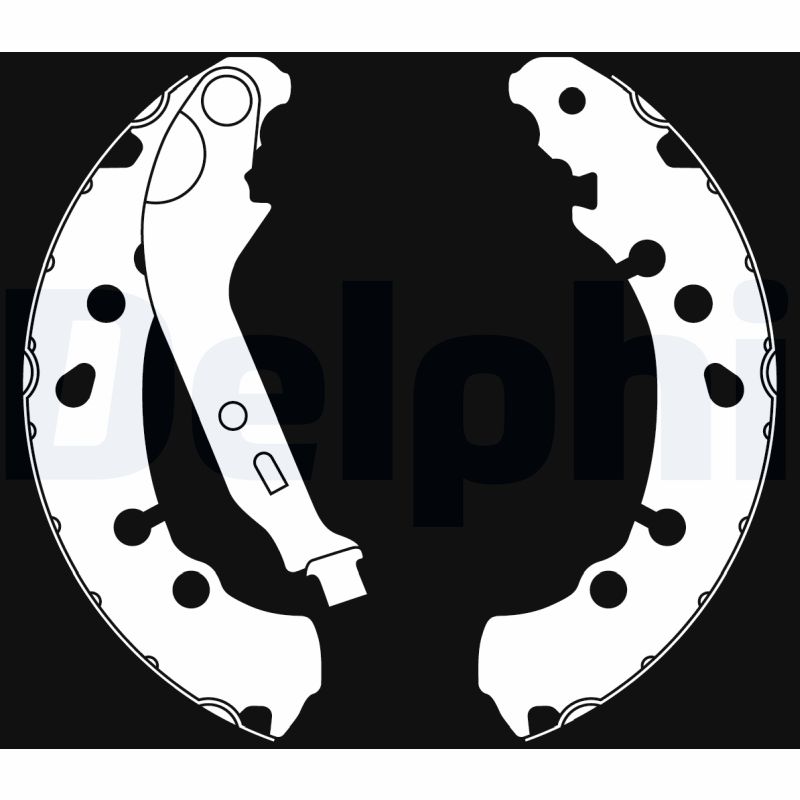 DELPHI DLP LS2021 Fékpofakészlet kézifékhez, rögzítőfékhez, dobfékhez
