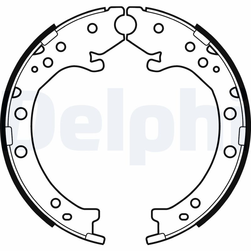 DELPHI LS2034 Fékpofakészlet kézifékhez, rögzítőfékhez, dobfékhez