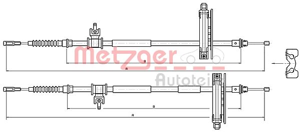 METZGER 10.5359 10.5359 HUZAL, RÖGZÍTOFÉK