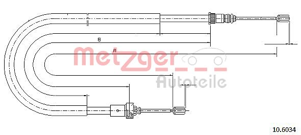 METZGER 10.6034 10.6034 HUZAL, RÖGZÍTOFÉK - METZGER