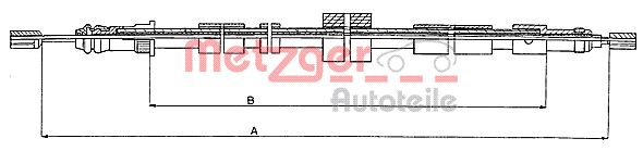 METZGER 10.6025 10.6025 HUZAL, RÖGZÍTOFÉK - METZGER