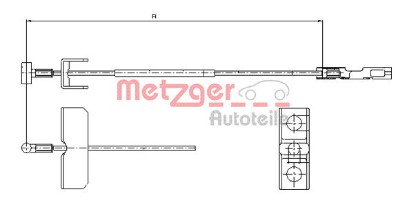 METZGER 11.6803 11.6803 HUZAL, RÖGZÍTOFÉK - METZGER