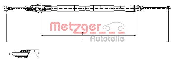 METZGER 11.6804 11.6804 HUZAL, RÖGZÍTOFÉK