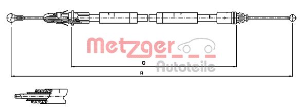 METZGER 11.6805 11.6805 HUZAL, RÖGZÍTOFÉK - METZGER