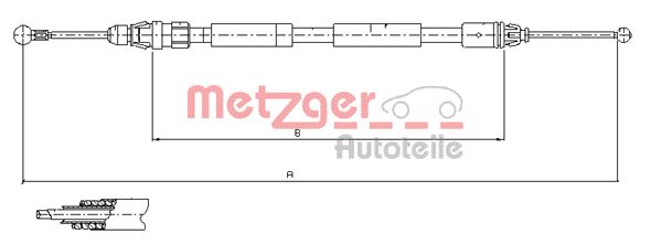 METZGER 11.6807 11.6807 HUZAL, RÖGZÍTOFÉK - METZGER