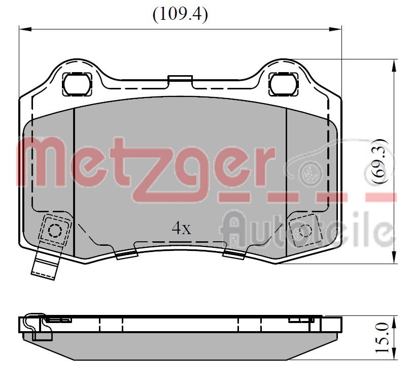 METZGER 1170964 1170964 SET PLACUTE FRANA FRANA DISC METZGER CSNBB