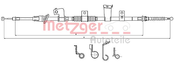 METZGER 17.2301 17.2301 HUZAL, RÖGZÍTOFÉK - METZGER