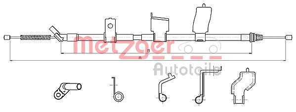 METZGER 17.0327 17.0327 HUZAL, RÖGZÍTOFÉK - METZGER