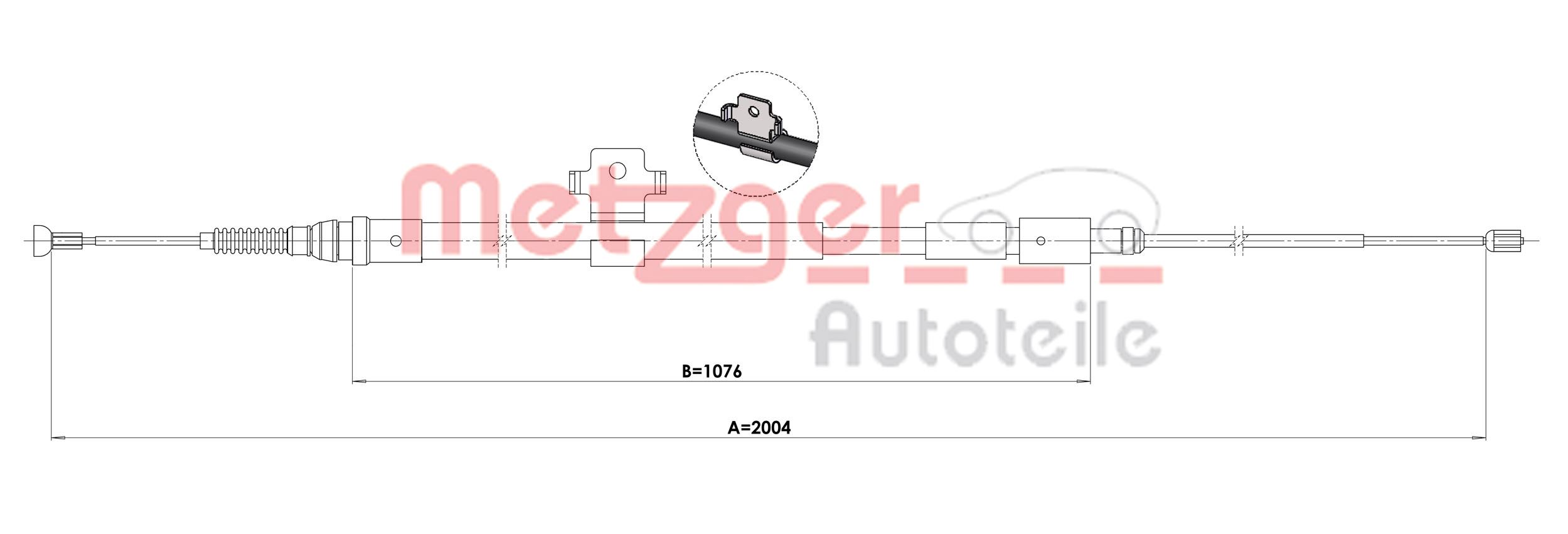 METZGER 1.PE004 1.PE004 HUZAL, RÖGZÍTOFÉK - METZGER