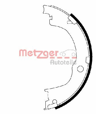 METZGER MG 230 Fékpofakészlet kézifékhez, rögzítőfékhez, dobfékhez