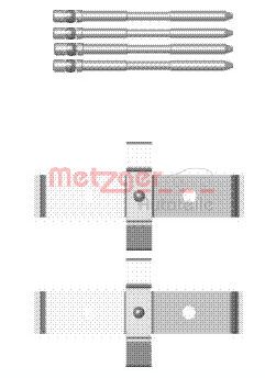 METZGER 109-1694 Rögzítő készlet fékbetéthez