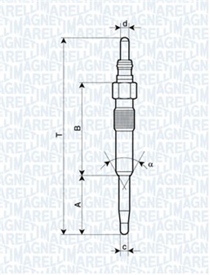 MAGNETI MARELLI 141552 62900038304 - Izzítógyertya