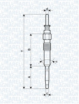 MAGNETI MARELLI 141556 62900039304 - Izzítógyertya