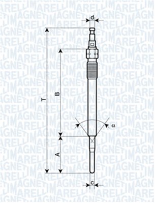 MAGNETI MARELLI 126846 62900051304 - Izzítógyertya