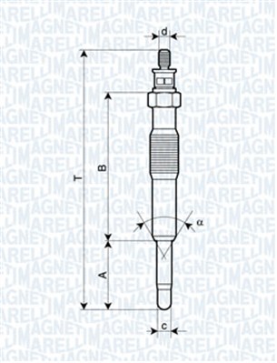 MAGNETI MARELLI 141563 62900017304 - Izzítógyertya