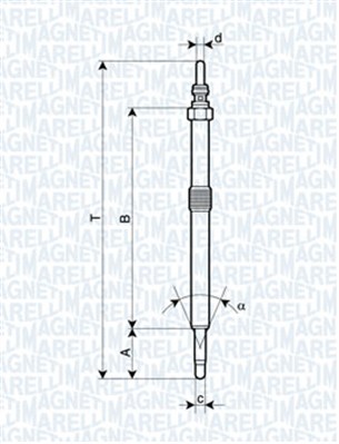 MAGNETI MARELLI 141569 62900026304 - Izzítógyertya