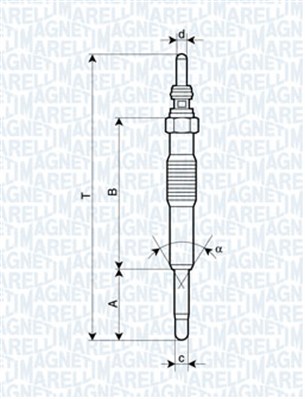 MAGNETI MARELLI 141547 62900027304 - Izzítógyertya