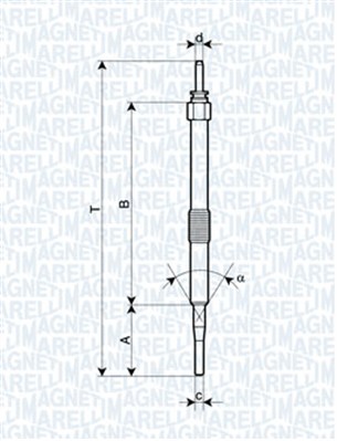 MAGNETI MARELLI 141565 62900033304 - Izzítógyertya