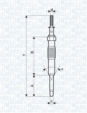 MAGNETI MARELLI 141564 62900034304 - Izzítógyertya