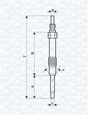 MAGNETI MARELLI 126845 62900053304 - Izzítógyertya