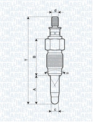 MAGNETI MARELLI MMAUX25A Izzítógyertya