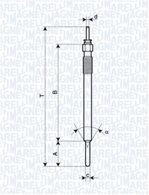 MAGNETI MARELLI 141571 62900088304 - Izzítógyertya