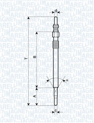 MAGNETI MARELLI 141579 62900047304 - Izzítógyertya