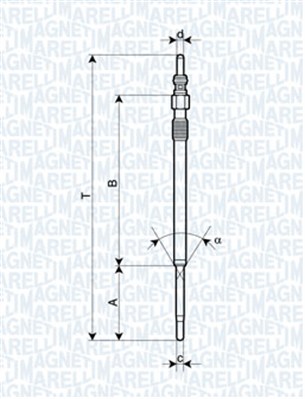 MAGNETI MARELLI 141573 62900060304 - Izzítógyertya