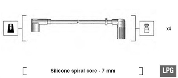 MAGNETI MARELLI MMAMSK607 gyújtókábel készlet