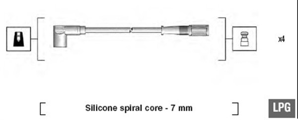 MAGNETI MARELLI MMAMSK616 gyújtókábel készlet