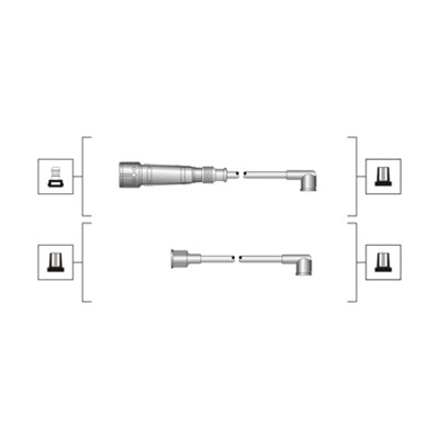 MAGNETI MARELLI  941319170003 - Gyújtókábel készlet, gyertyakábel szett