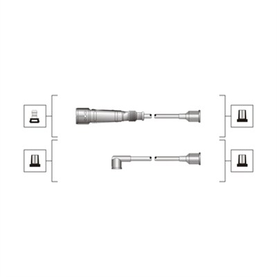 MAGNETI MARELLI MMAMSQ0103 gyújtókábel készlet