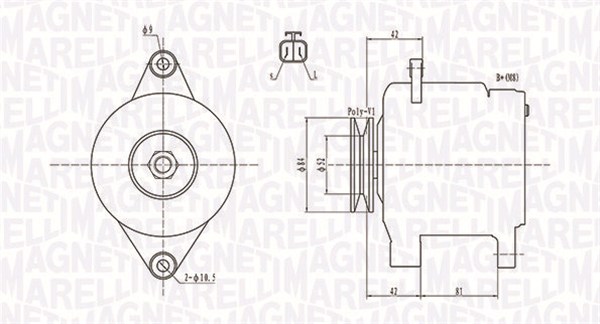 MAGNETI MARELLI MMAMQA1615 generátor