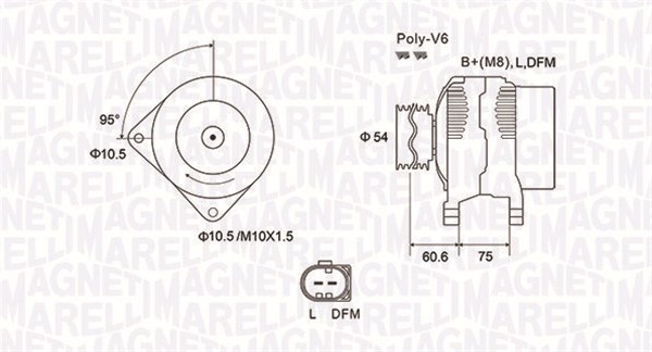 MAGNETI MARELLI MMAMQA1757 generátor