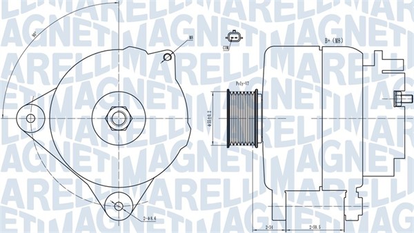 MAGNETI MARELLI 439398 63731866010 - Generátor