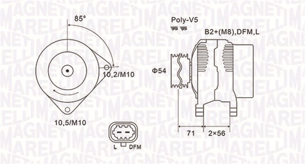 MAGNETI MARELLI MMAMQA1960 generátor