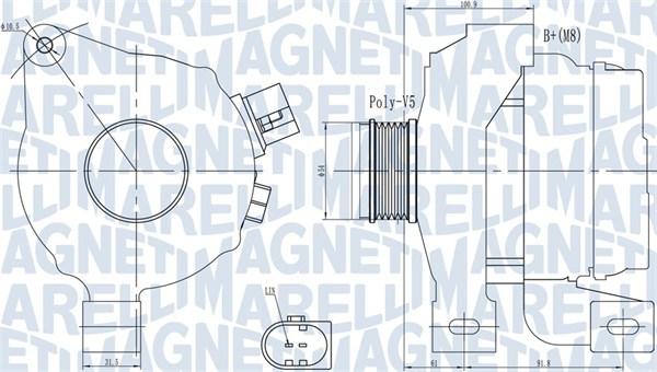 MAGNETI MARELLI 442217 63732001010 - Generátor